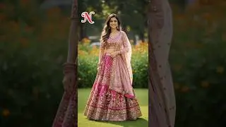 Trending Lehenga Design with Name Letter 💖 | Wedding & Festival Wear Lehenga 2026 🔥