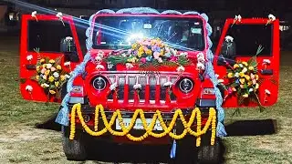 Thar Decoration For Wedding ||💒 Mahindra Thar || 😇 Off Road BR37 ||#thar #foryou #car #cardecoration