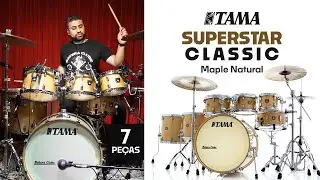 TAMA Superstar Classic Maple Natural Blonde com 7 Peças