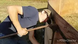 Building a 6000 bushel plywood grain ring!