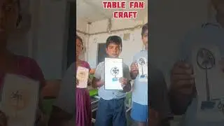 Table fan paper craft#craft idea with waste paper#fan project work