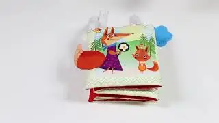 Tummy Time Cloth Book for Babies | High-Contrast & Colorful Learning Panels