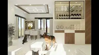 Hall and living room interior design !!#3danimation  #architecture !!AB DESIGN AND CONSTRUCTION 🏗️🚧