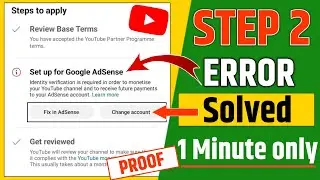 ✅Step 2 error | identity verification is required in order to monetization your youtube channel 2025