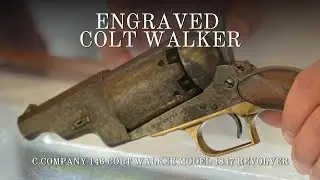 An Engraved Colt Walker Model 1847 | Rare C Company Short-Barrel Revolver Explained