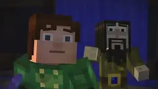 Sports Center scene from Minecraft: Story Mode with special edited music