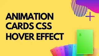 Animation Cards CSS Hover Effect Using CSS & HTML | Playing Cards Animation