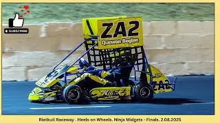 Rietkuil Raceway. Heels on Wheels. Ninja Midgets. - Finals #oval racing, #short