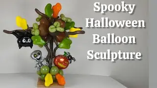 🪾🍂🎃How to Make an Autumn Balloon Tree for Hallowee
