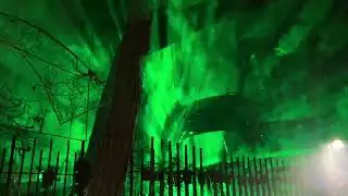 Encendido luces de Navidad 2024 jard&iacute;n delta by @salalasershow