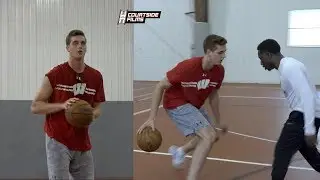 Wisconsin Forward Nate Reuvers Workout Tape With Hoops & Christ!