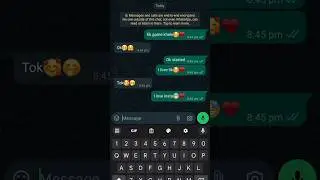 Romantic chat with girl friend😍&hearts;️ #song #watsapp #youtubeshorts #chat #funnychatting