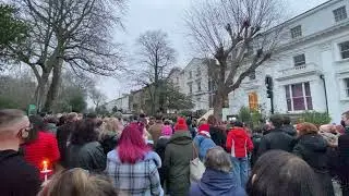 The vigil for Ashling Murphy held at the London Irish Centre