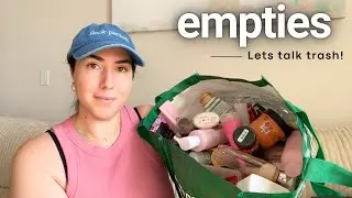 Все мои пустые баночки для ухода за телом! Давайте поговорим о мусоре &mdash; выпуск о гигиене.