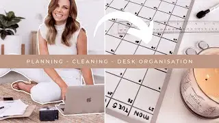 Weekly PLANNING, Desk & Office CLEANING & Organization. Plan with me