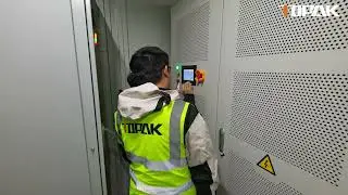 This is a TOPAK 500kW + 1024kWh energy storage cabinet being commissioned.