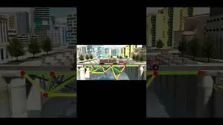 Bridge building simulation 4 #shorts #relaxing #gaming #bridgebuilding #simulation #simulator