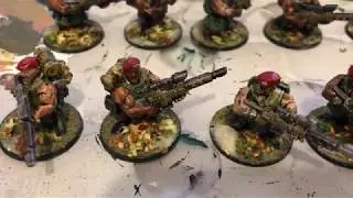 Completed Kitbashed Ratling Sniper Platoon
