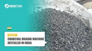 BST-05pro Peanut Shell Charcoal Making Machine Running in India in 2023