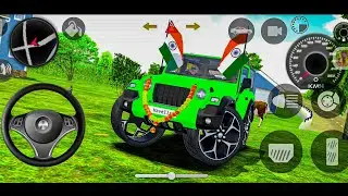 Modified Mahindra Thar😈Games:Indian Green Thar (Gadi Wala Games) Car Game Android Game - #2025