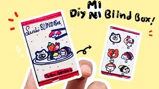 Paper diy 🌸| Mini Blind Box making tutorial| Sushi blind box| How to make| Paper Squishy|  ASMR.
