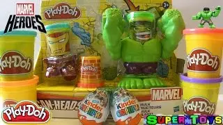 Плей До пластилин Битва Халка новинка 2015/Play Doh Hulk Kinder Surprise Marvel Heroes