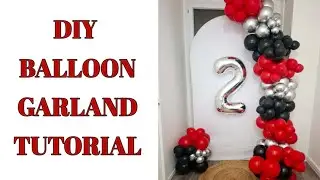 Diy Balloon Garland Tutorial #balloon #decoration #balloongarland #diy #party #fypシ #fyp 