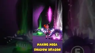 Making the Ultimate MEGA Neon SHADOW Dragon 🌑🐉 in Adopt Me! #adoptme #shadowdragon