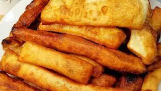 Sweets New puff pastry with 4 spoons of oil!! Does not absorb oil!! With ingredients that everyone