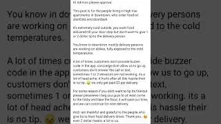 Struggles Of Food Delivery Couriers In Canada During Winter