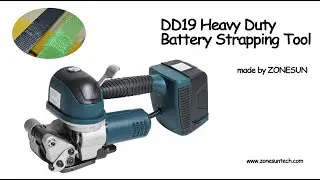 ZONESUN How to use the DD19 Strapping Tool Heavy Duty Battery for PET & PP Strapping