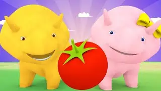 教育アニメ 恐竜のダイノが野菜を使って数字を学ぶ 🦕 ダイノと一緒に学ぼう 👶 Learn Colors and Numbers in Japanese with Dino