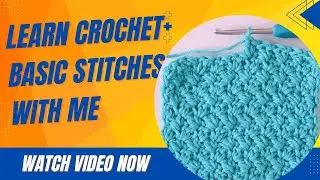Learn Crochet Basic Stitches With Me 😊
