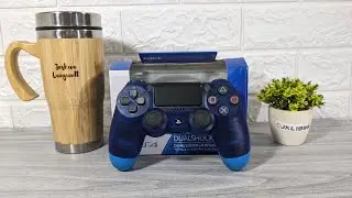 Fake Dualshock 4 Controller Replica Transparent Blue Unboxing