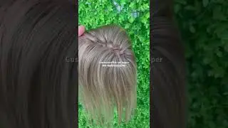 This is a ombr&eacute; color 4.5x6 inches 1x1cm fish net topper raw virgin hair