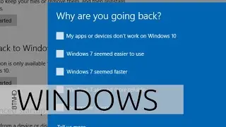 How to downgrade from Windows 10 to Windows 7 or 8