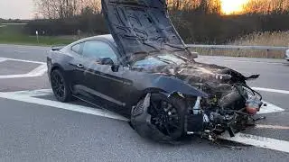 NEW SHELBY GT350 TOTALED!!!!!!!!!!
