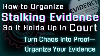 How to Organize Stalking Evidence