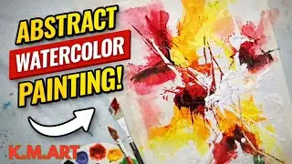This Abstract Painting Turned Out INSANE! 🎨🔥