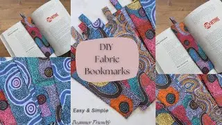 DIY fabric bookmarks. How to make a bookmarks. Beginner friendly DIY bookmark tutorial 