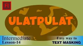 How to do Text Masking in Adobe Flash in Hindi