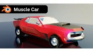 Muscle Car 3D Modeling - Blender Timelapse