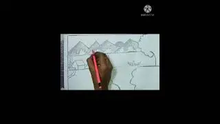 🥰EC  SCENERY DRAWING WITH PENCIL.... 😇