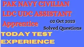 Today Pak Navy Civilian Job Solved Paper || Today Pak Navy Civilian Test Experience