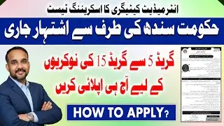 Intermediate Category Screening Test 2025 | 5 to15 Jobs -  Sukkur IBA Testing Services