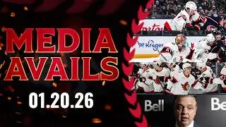 Tim Stützle, Thomas Chabot, James Reimer, Travis Green Postgame Media vs CBJ