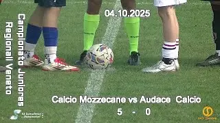 CAMPIONATO REGIONALE JUNIORES U19 VENETO – CALCIO MOZZECANE vs AUDACE CALCIO – 04.10.2025
