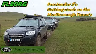Land Rover Freelander 2's Battling with the mud