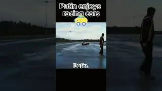 Putin fuels his little car #putin #car #racecar