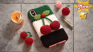 New! Trending Mobile Case Crochet Design in hindi/urdu | Floral Phone cover 😍 #crosiaphonecase